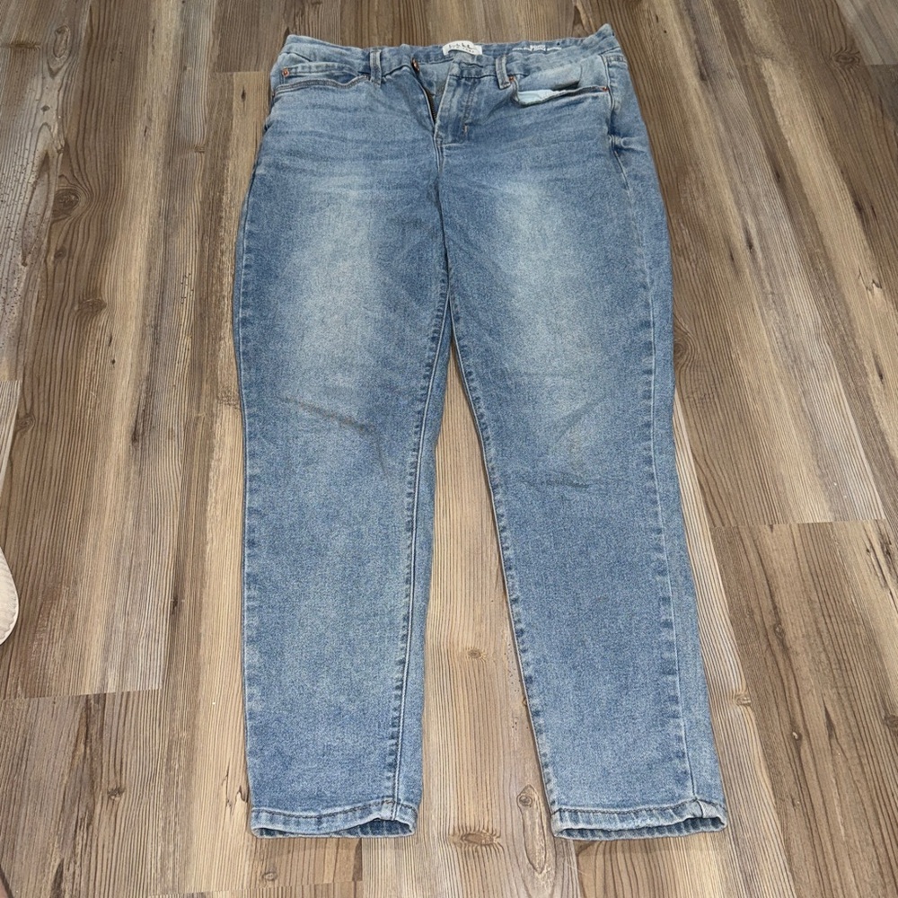 Soho Light Blue High Rise Ankle Skinny Jeans